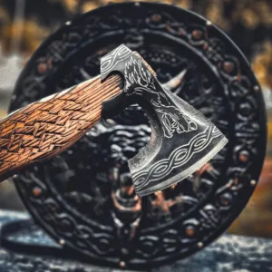 Medieval Shield & Axe Set