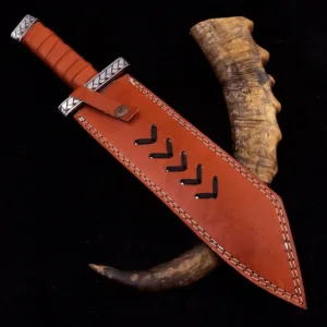Knife with Leather