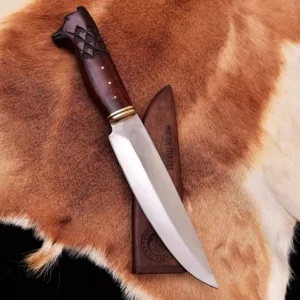 Medieval Norse Viking wolf knife