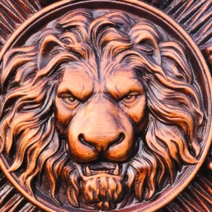 Lion Shield Handcrafted