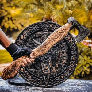 Medieval Shield & Axe Set