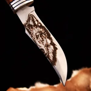 Wolf Head Handmade Camping Knives – Bushcraft & Hunting Knife Set