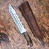 Handmade D2 steel Bowie hunting knife