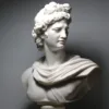 Apollo Greek Roman bust statue