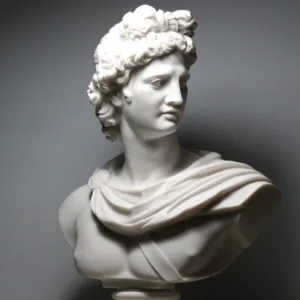 Apollo Greek Roman bust statue