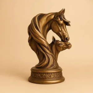 Horse and Foal Sculpture