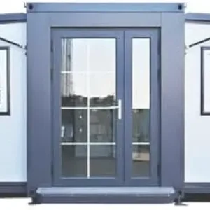 Portable Prefabricated Tiny Home to live in 13x20ft, Mobile Expandable Plastic Prefab House including toilet & shower inside for living, and used for Booth, Office, Guard House, Shop, Villa, Warehouse