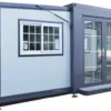 Portable Prefabricated Tiny Home to live in 13x20ft, Mobile Expandable Plastic Prefab House including toilet & shower inside for living, and used for Booth, Office, Guard House, Shop, Villa, Warehouse