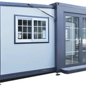 Portable Prefabricated Tiny Home to live in 13x20ft, Mobile Expandable Plastic Prefab House including toilet & shower inside for living, and used for Booth, Office, Guard House, Shop, Villa, Warehouse