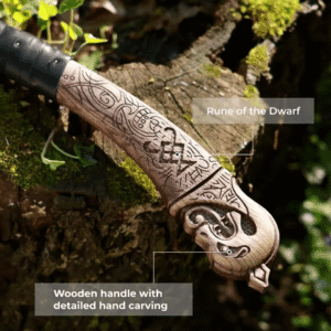 Hand-Forged Leviathan Axe with Leather Wrap | Ragnarok-Inspired Kratos Axe