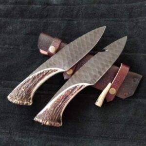 Handmade Damascus steel hunting knife