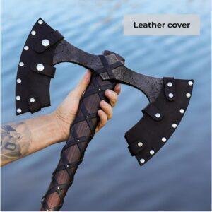 Double-Bladed Viking Axe | Handcrafted Norse Battle Axe | Ancient Warrior Weapon | Custom Medieval Axe | Unique Collectible Gift