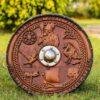 Handcrafted Viking Shield | Authentic Norse Mythology Wooden Round Shield