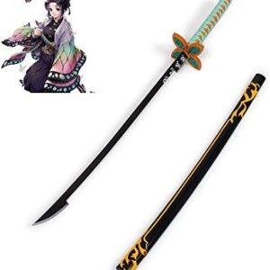 Katana Demon Slayer Cosplay Kochou Shinobu Samurai Sword 104cm Japanese Saber Anime Anime Sword Ninja for Anime Fans Halloween Props Birthday Gift