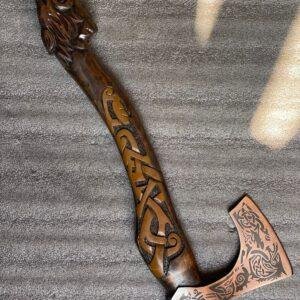 Handmade Wolf Axe Set