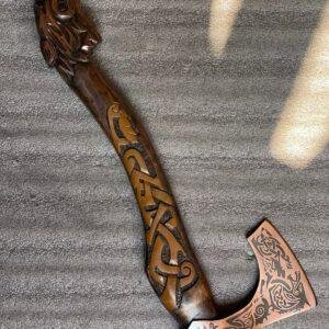 Handmade Wolf Axe Set