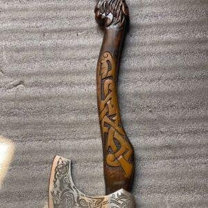 Handmade Wolf Axe Set