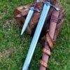 The Templar’s Resolve: Handcrafted Bastard Sword & Parrying Dagger Set